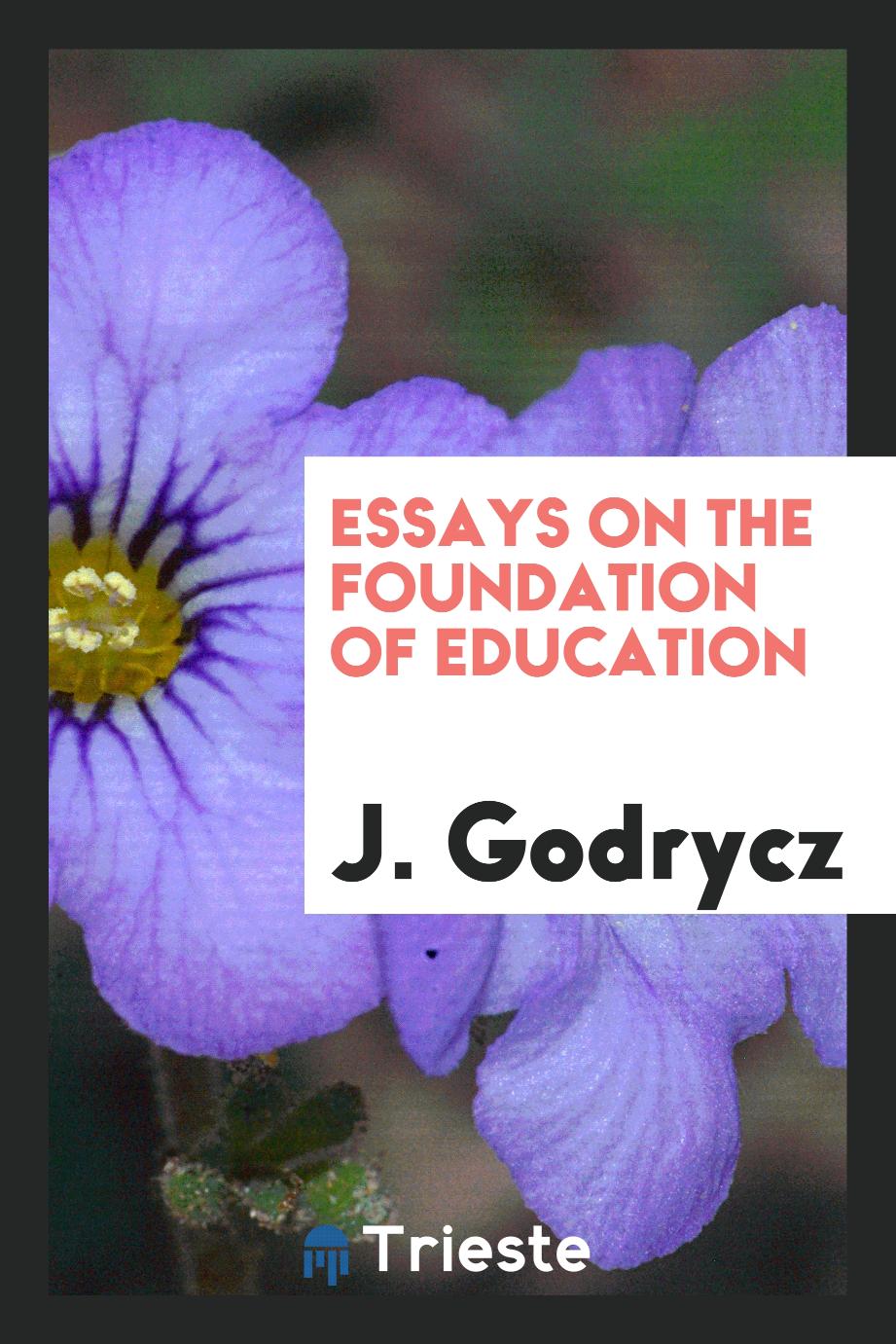 Essays on the Foundation of Education