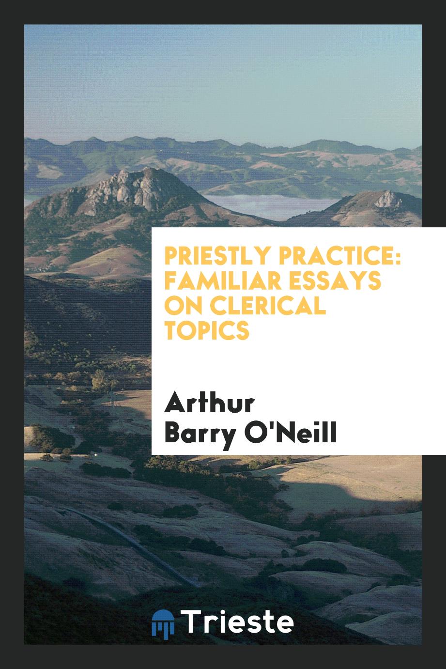 Priestly practice: familiar essays on clerical topics