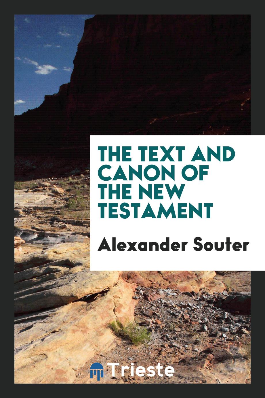 The text and canon of the New Testament