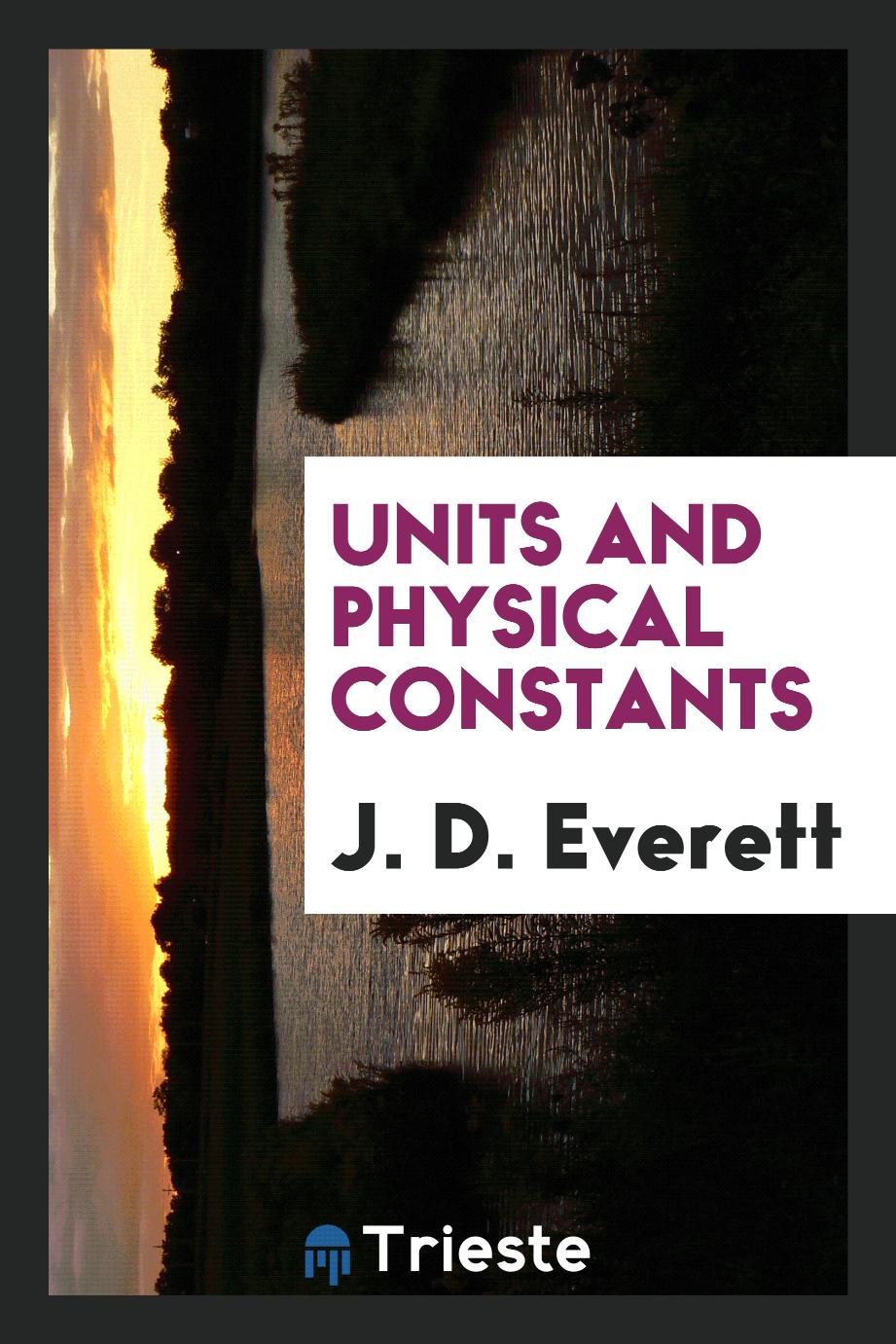Units and physical constants