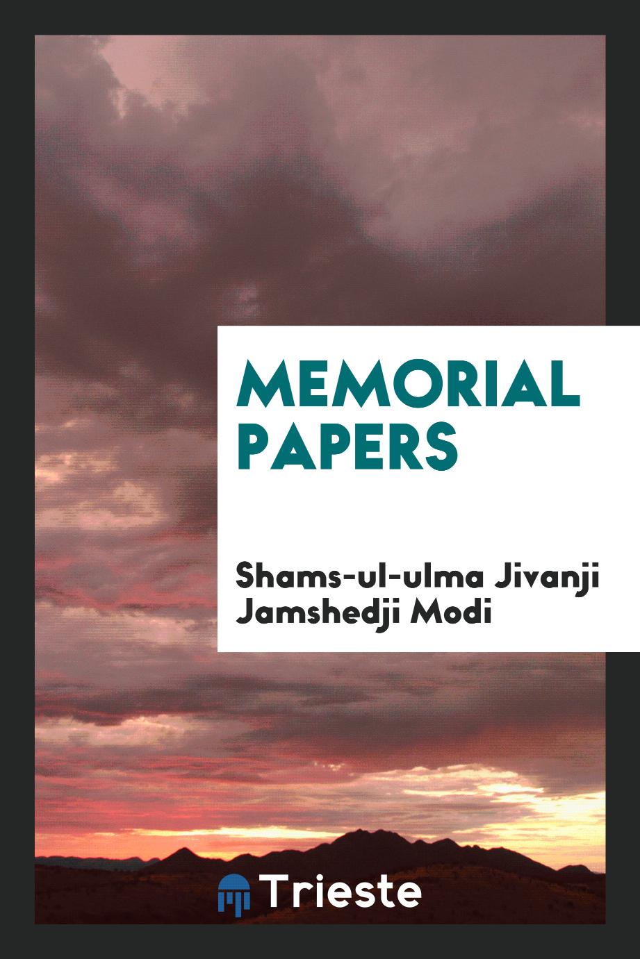 Memorial papers
