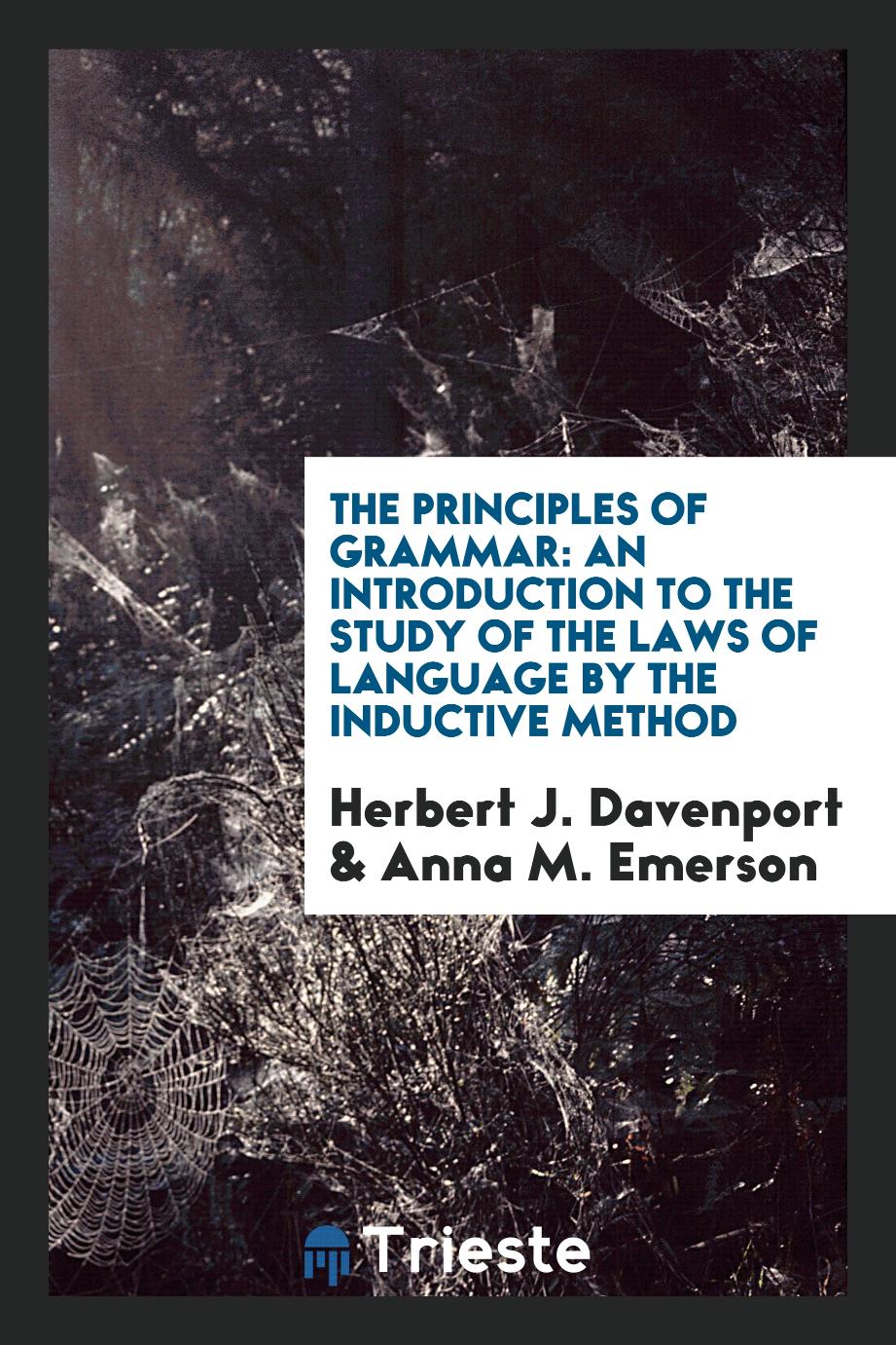 The Principles of Grammar: An Introduction to the Study of the Laws of Language by the Inductive Method