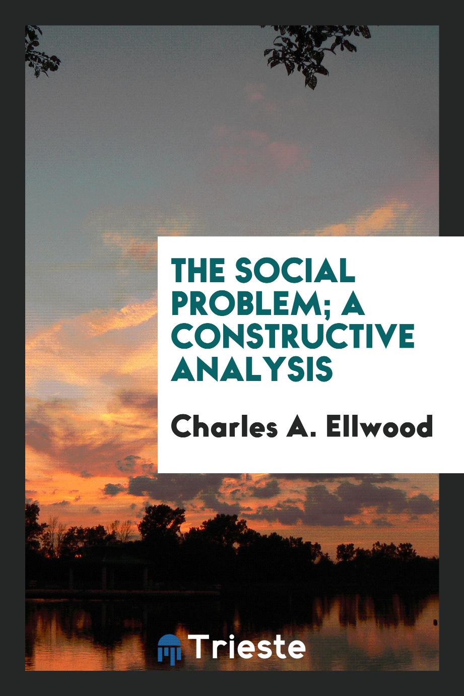 The social problem; a constructive analysis