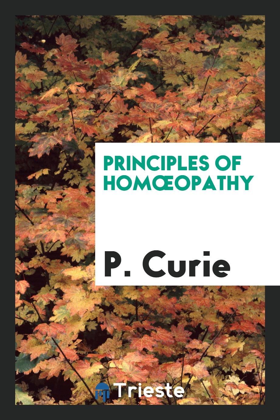 Principles of Homœopathy