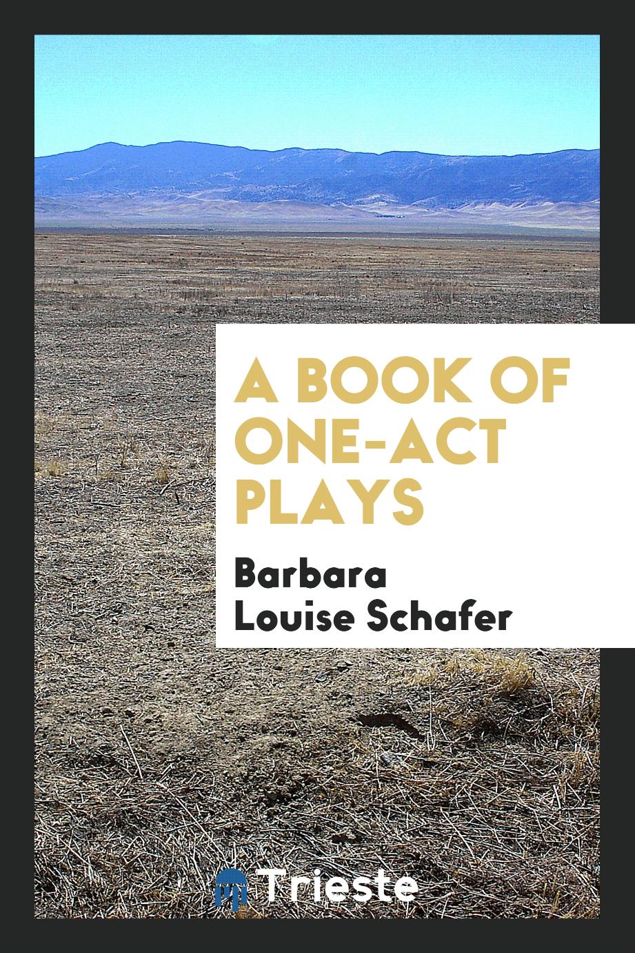 A book of one-act plays