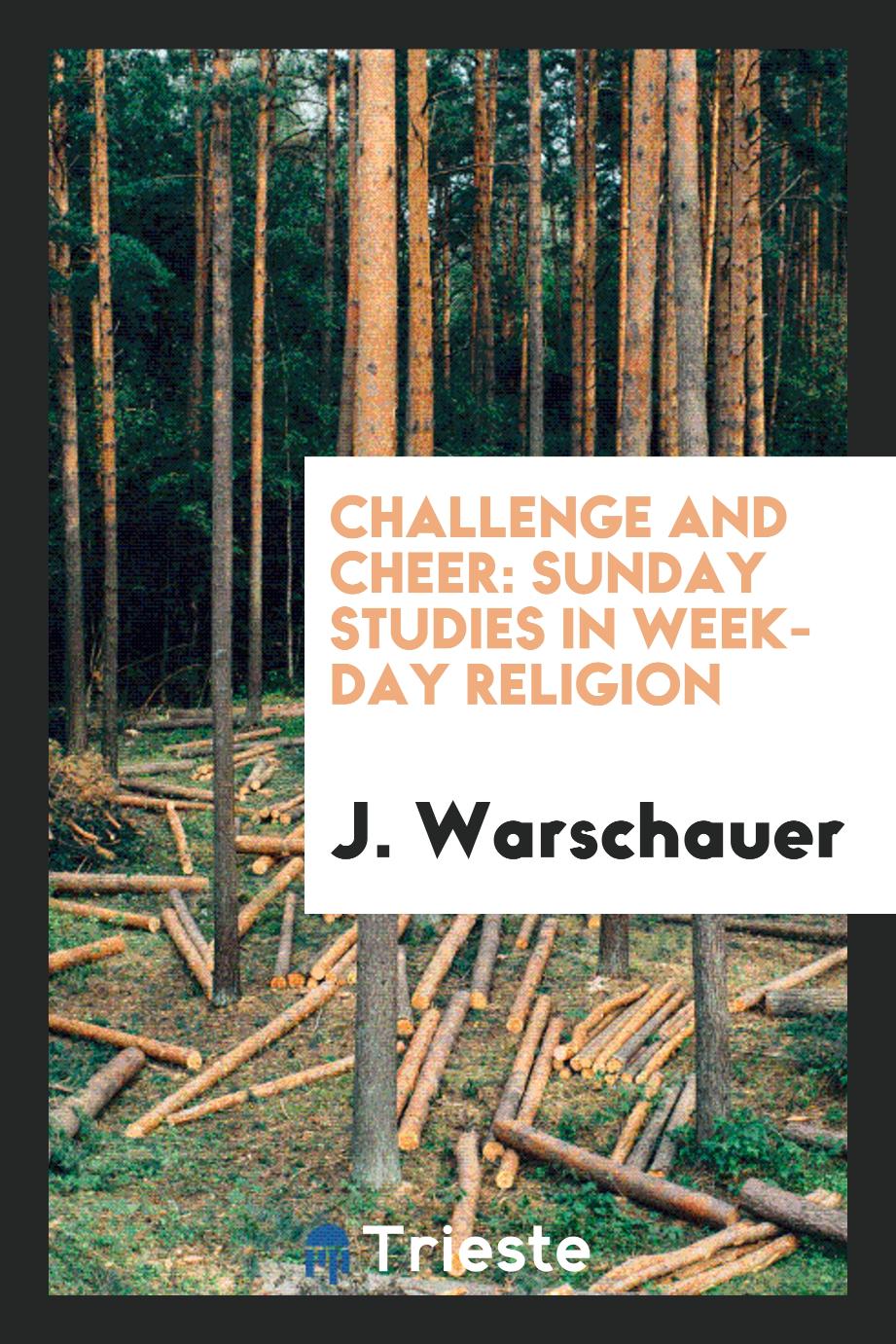 Challenge and cheer: Sunday studies in week-day religion