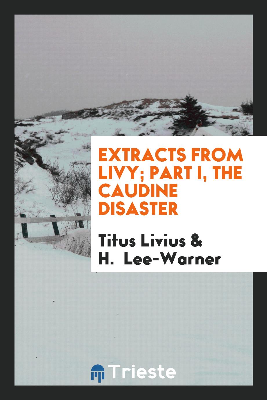 Extracts from Livy; Part I, The Caudine disaster