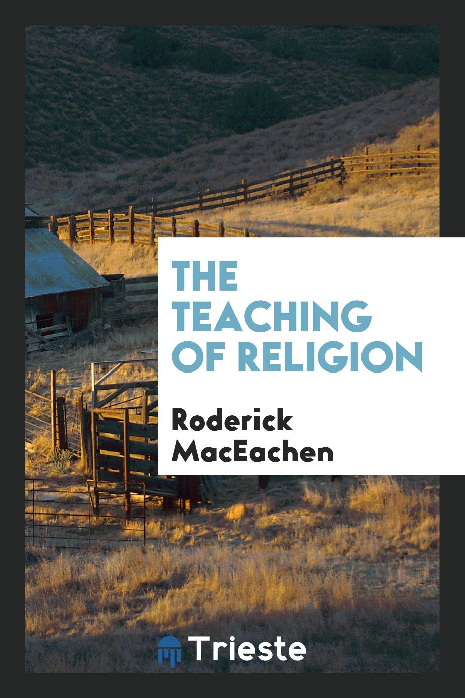 The teaching of religion