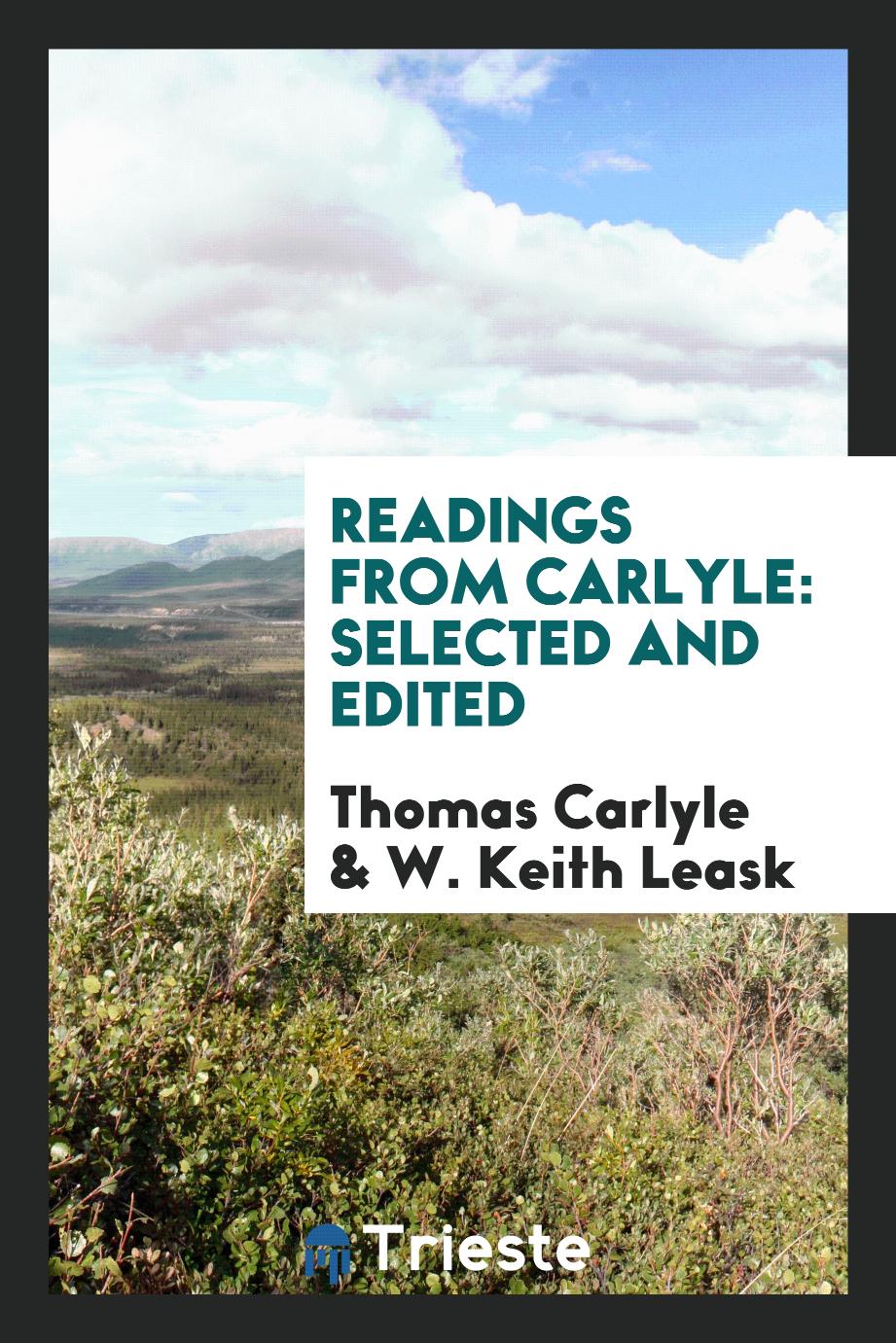 Readings from Carlyle: Selected and Edited