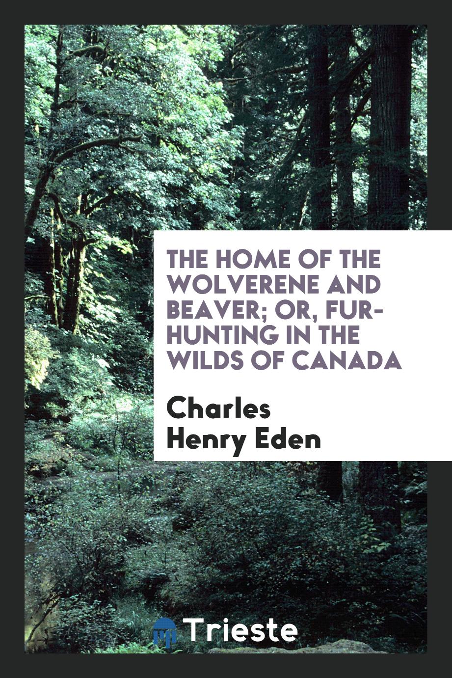 The home of the wolverene and beaver; or, Fur-hunting in the wilds of Canada