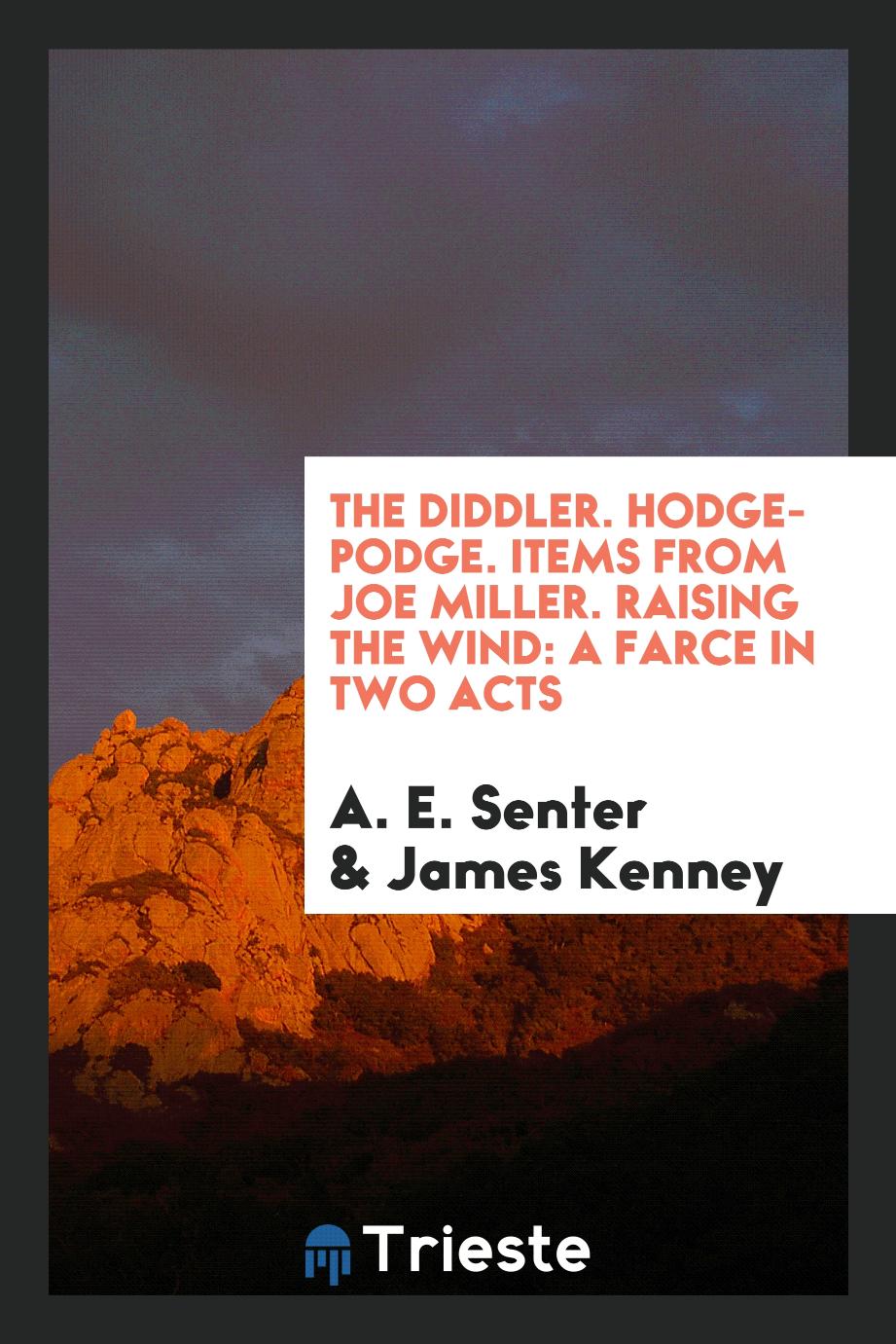The diddler. Hodge-podge. Items from Joe Miller. Raising the wind: a farce in two acts