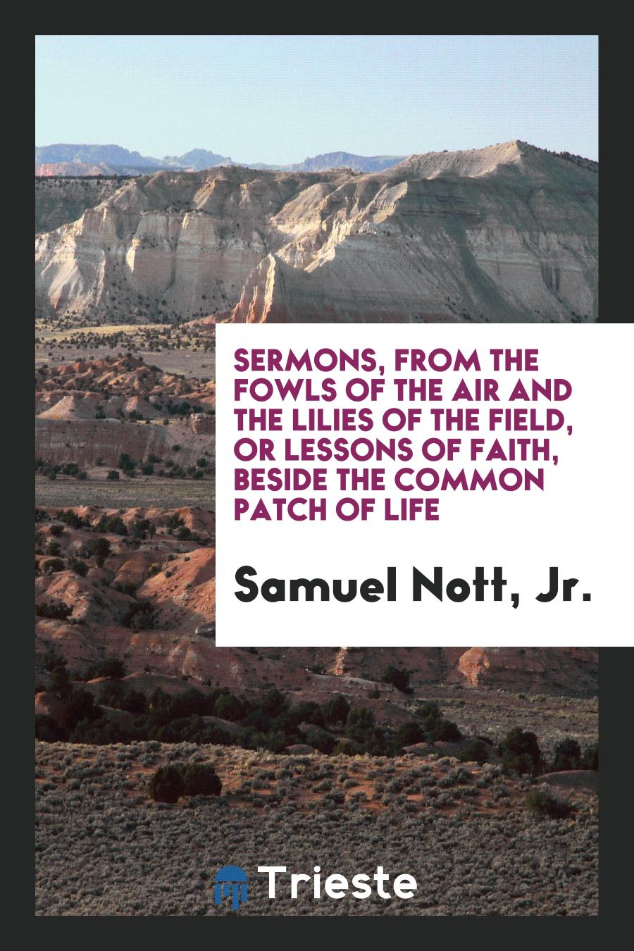 Sermons, from the Fowls of the Air and the Lilies of the Field, or Lessons of Faith, Beside the Common Patch of Life