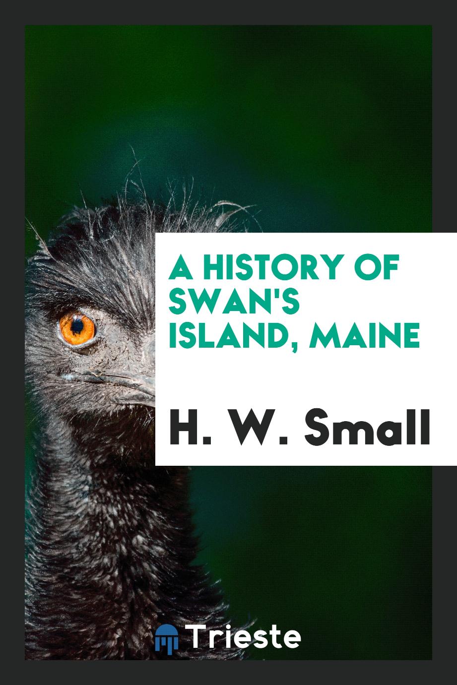 A History of Swan's Island, Maine