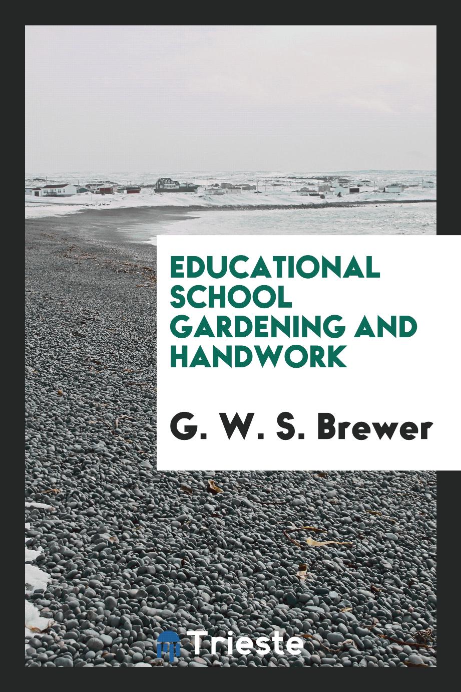 Educational school gardening and handwork