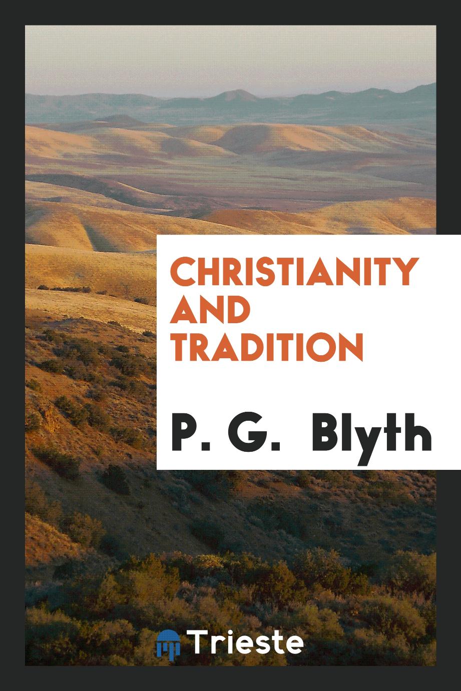 Christianity and Tradition
