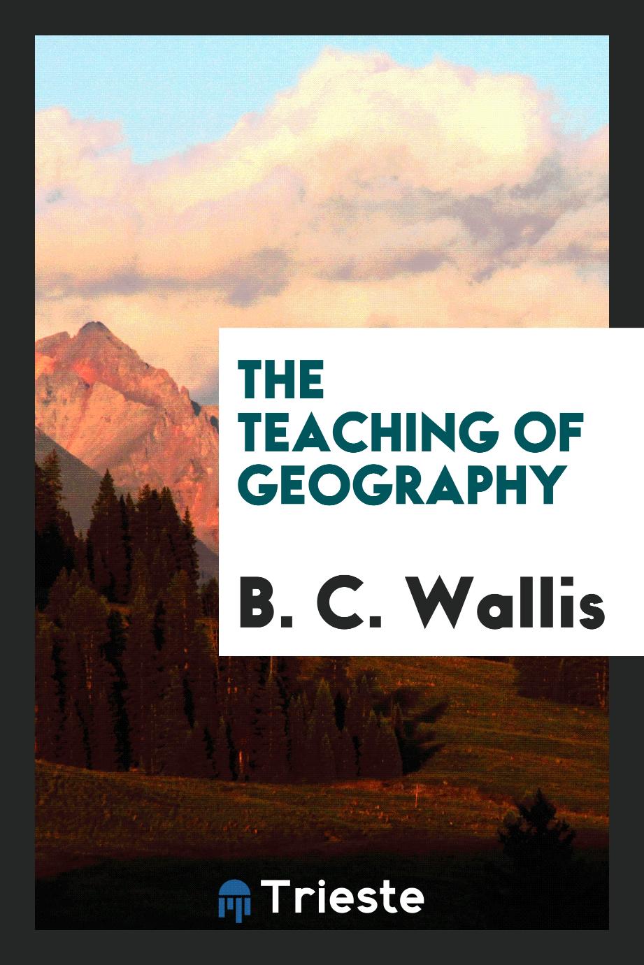 The teaching of geography