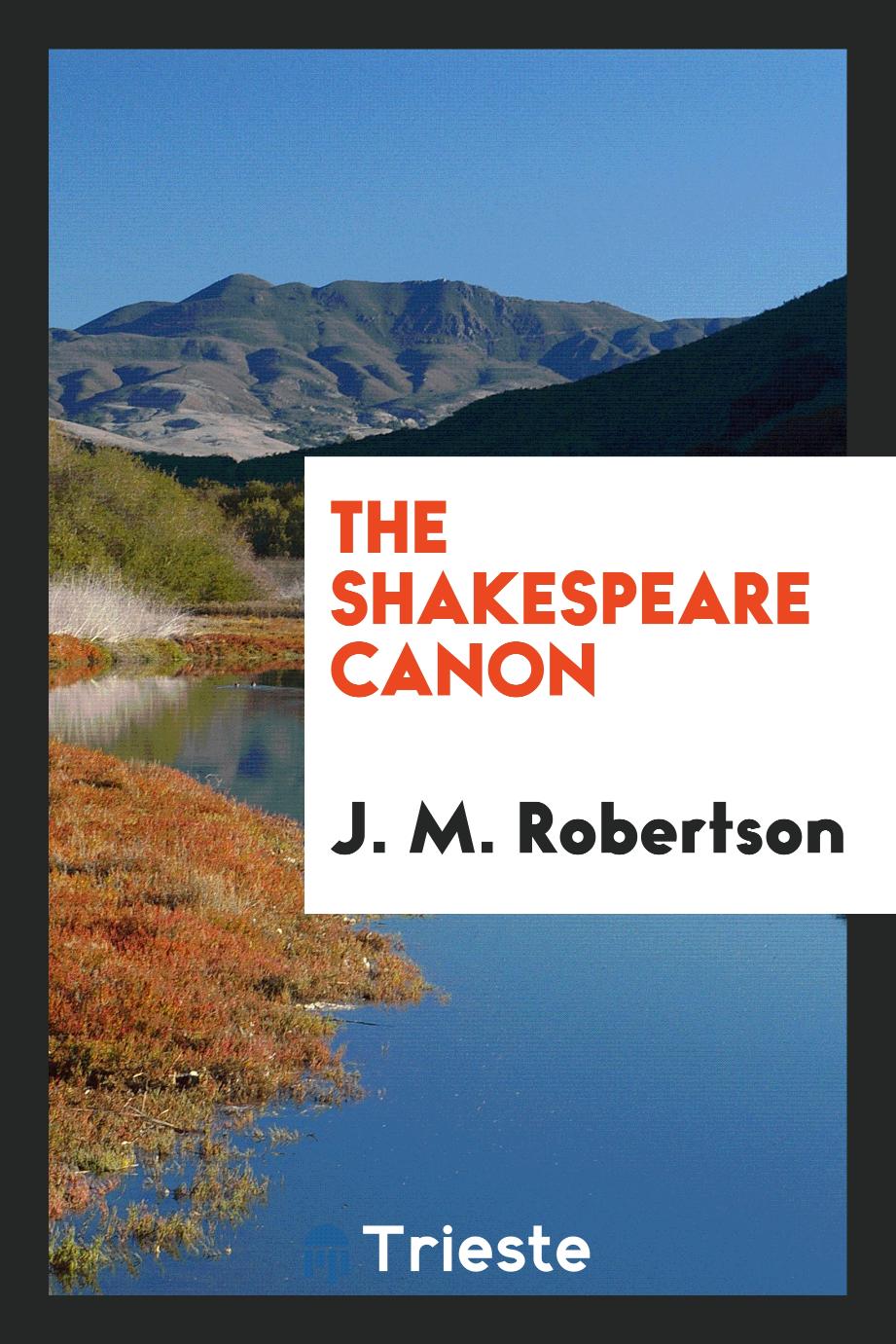 The Shakespeare canon